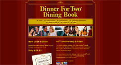 Desktop Screenshot of dinnerfortwobook.com