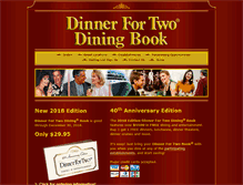 Tablet Screenshot of dinnerfortwobook.com